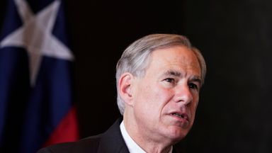 Texas Gov Greg Abbott speaks during a news conferenced about migrant children detentions Wednesday, March 17, 2021, in Dallas. (AP Photo/LM Otero)